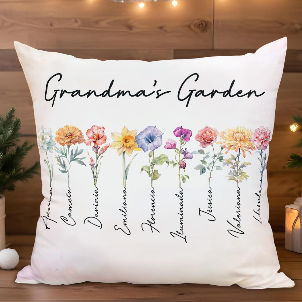 Grandma's Garden With Beautiful Seasonal Flowers