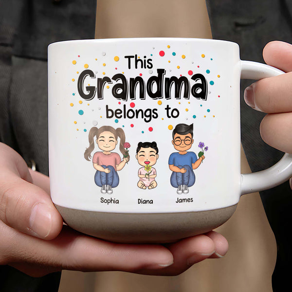 This Grandma Belongs To Cartoon Figures Mug