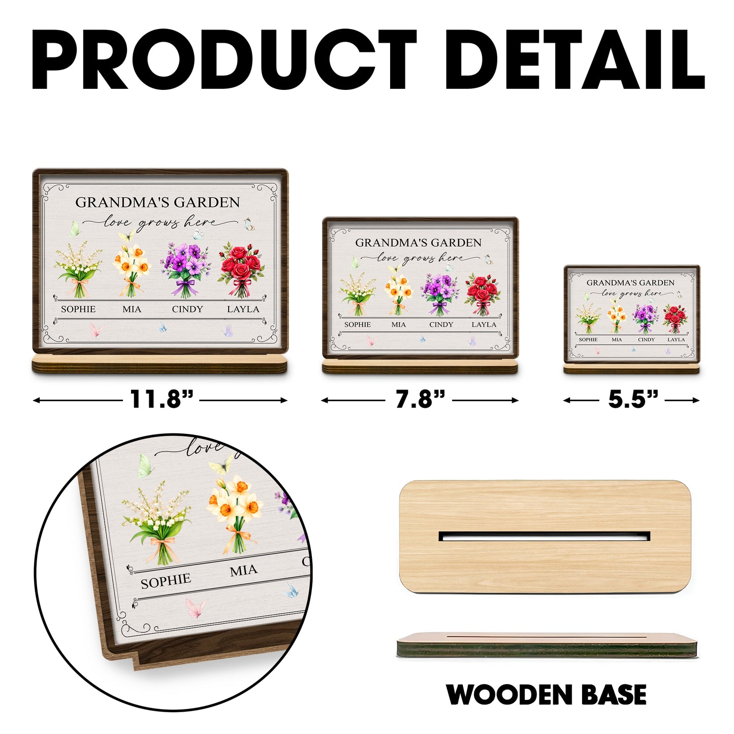 Grandma's Garden, Love Grows Here, Flowers and Butterflies