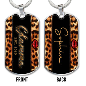 Glamorous Leopard Print With Red Lips