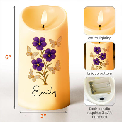 Blessed Is She Who Imparts Care, Flowers and Butterflies