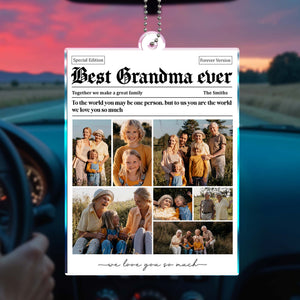 Together We Make A Great Family, Best Grandma Ever Custom Ornament