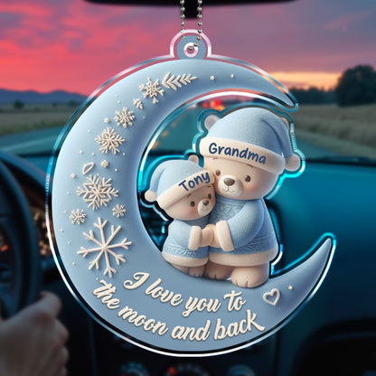 I Love You To The Moon And Back Bears On Moon Design
