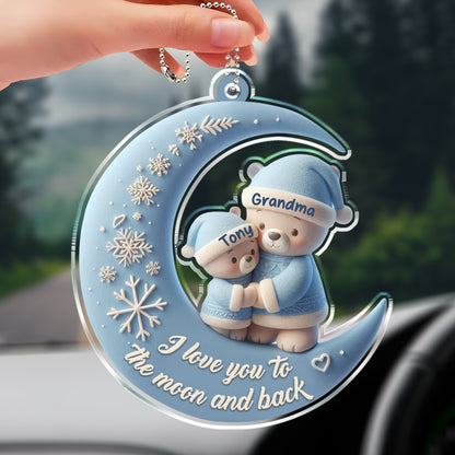 I Love You To The Moon And Back Bears On Moon Design