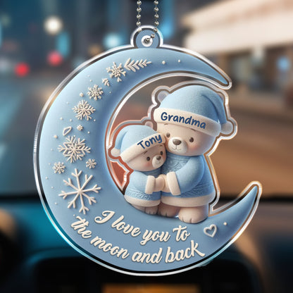I Love You To The Moon And Back Bears On Moon Design