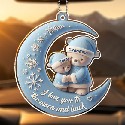 I Love You To The Moon And Back Bears On Moon Design