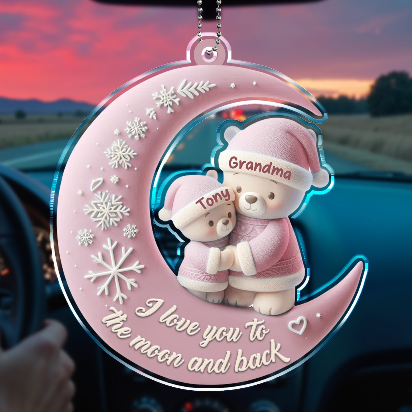 I Love You To The Moon And Back Bears On Moon Design