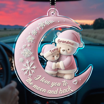 I Love You To The Moon And Back Bears On Moon Design