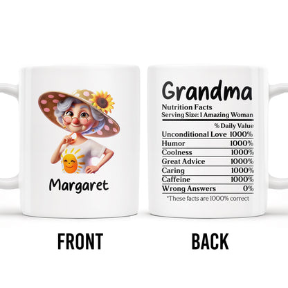 Grandma Amazing Woman With Sunflower And Smiling Sun