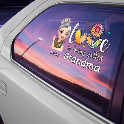 Love Is Being Called Grandma Heart and Flowers Design