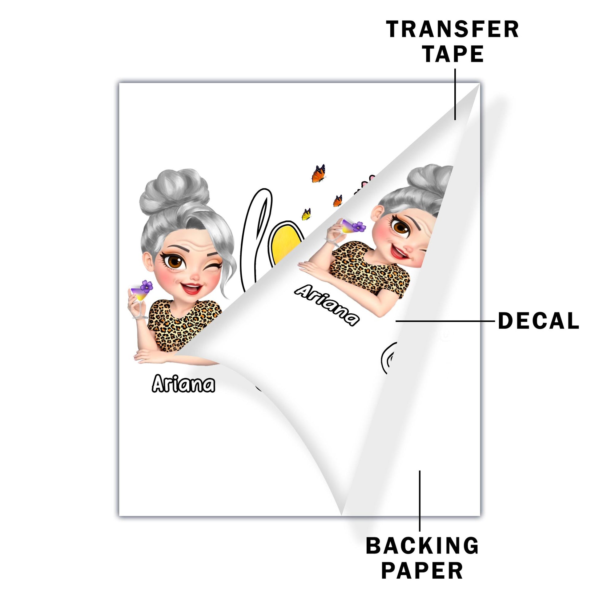 Love Is Being Called Grandma Heart and Flowers Design