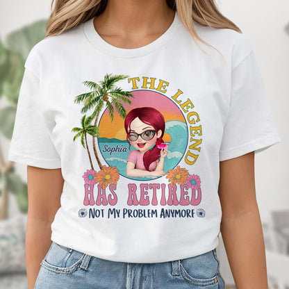 The Legend Has Retired Not My Problem Anymore Palm Trees and Sunset