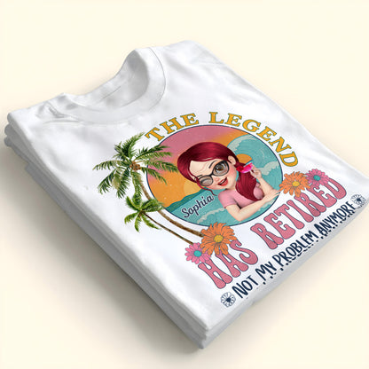 The Legend Has Retired Not My Problem Anymore Palm Trees and Sunset