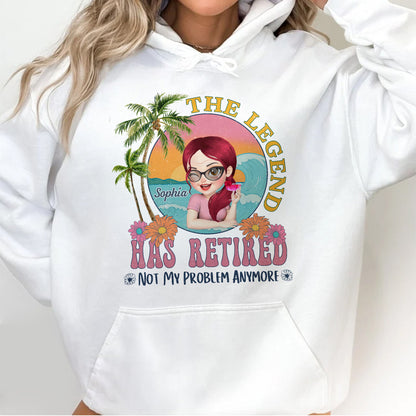 The Legend Has Retired Not My Problem Anymore Palm Trees and Sunset