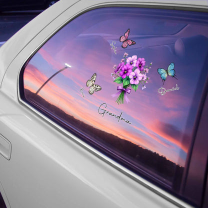 Grandma Love Forever With Flowers And Butterflies