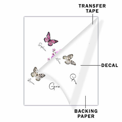 Grandma Love Forever With Flowers And Butterflies