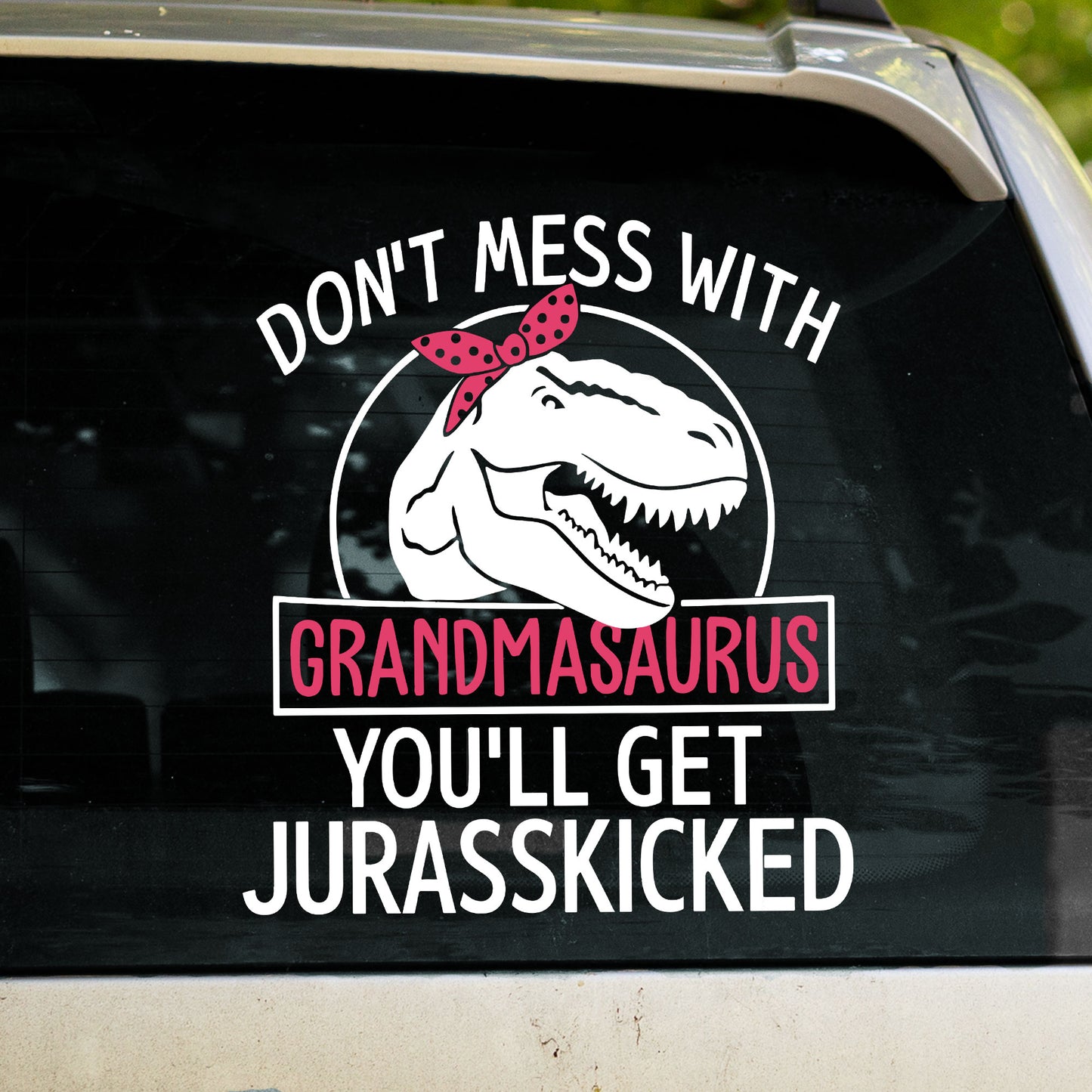 Don't Mess With Grandmasaurus Tyrannosaurus Rex Decal