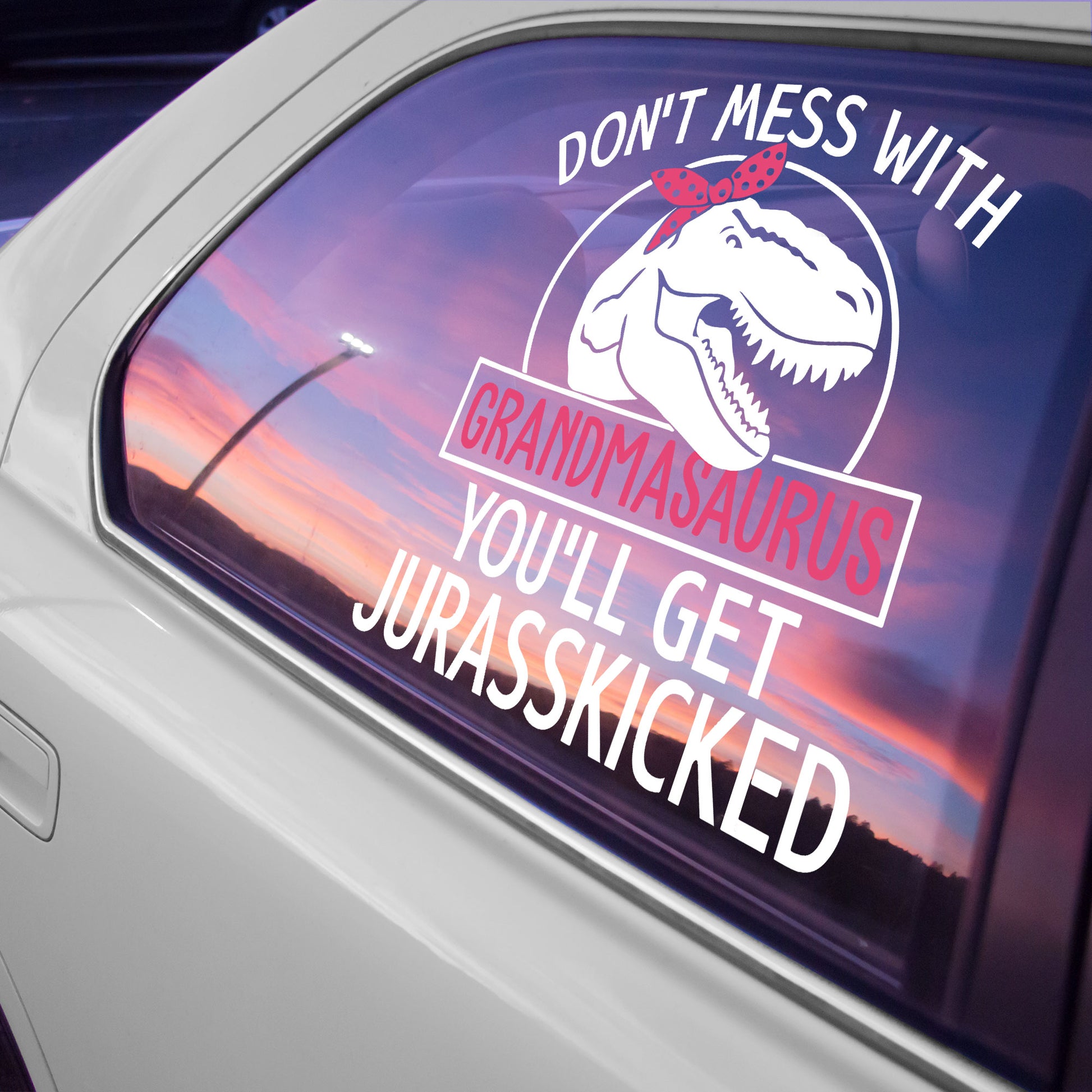 Don't Mess With Grandmasaurus Tyrannosaurus Rex Decal