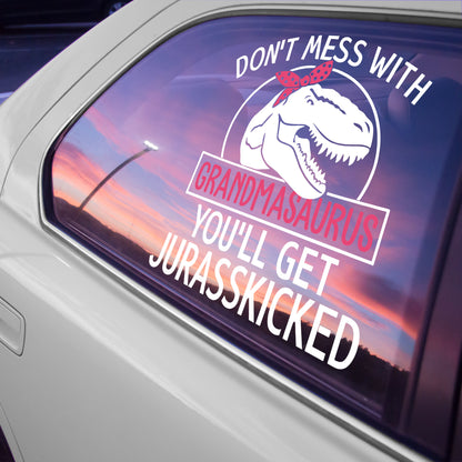 Don't Mess With Grandmasaurus Tyrannosaurus Rex Decal