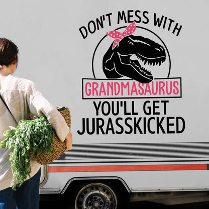 Don't Mess With Grandmasaurus Tyrannosaurus Rex Decal
