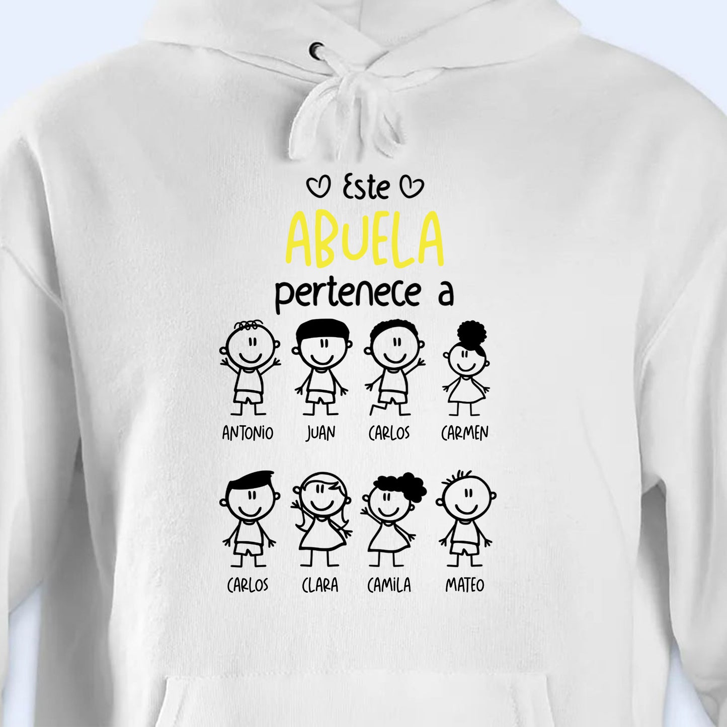Este Abuela Pertenece A, Cartoon Family Design