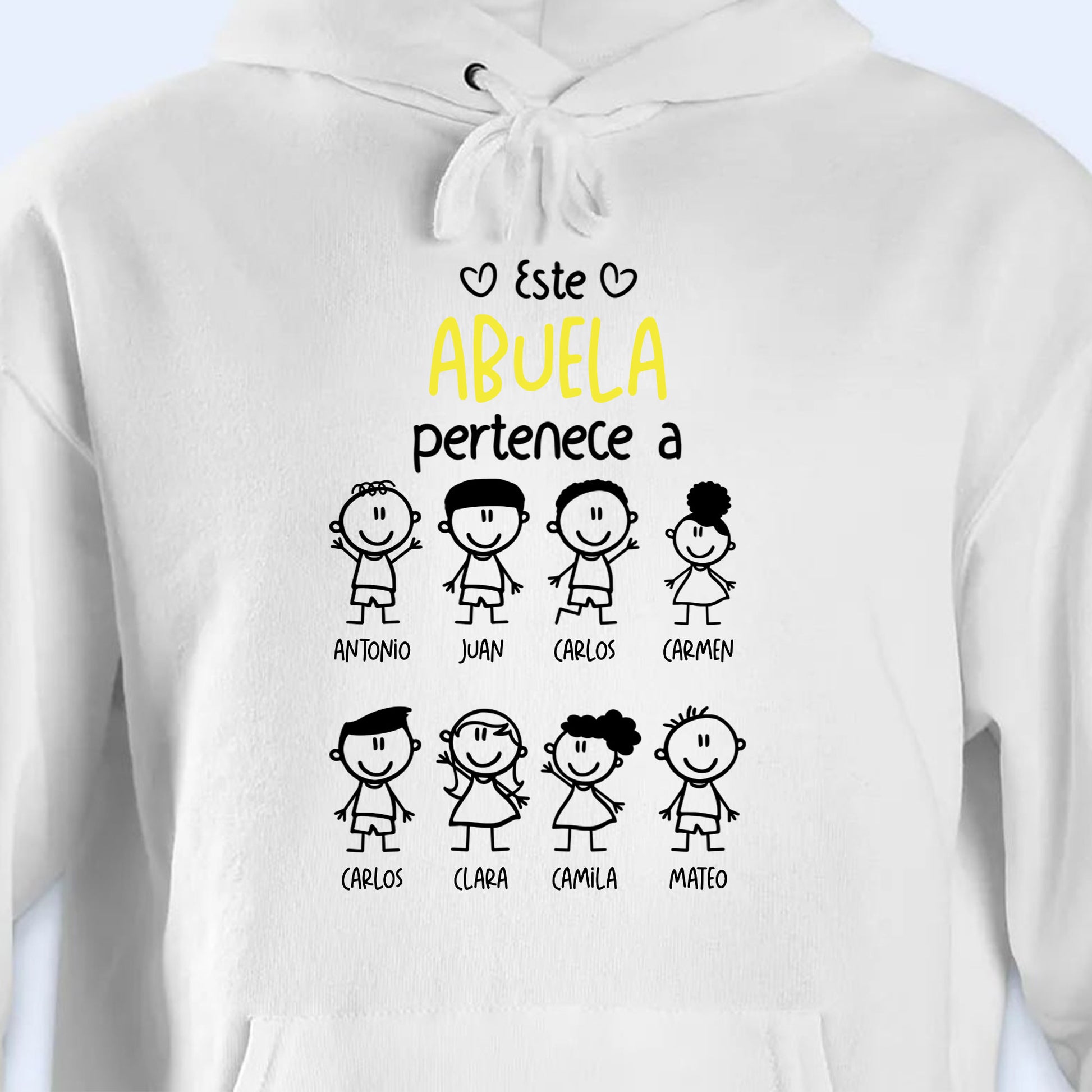 Este Abuela Pertenece A, Cartoon Family Design