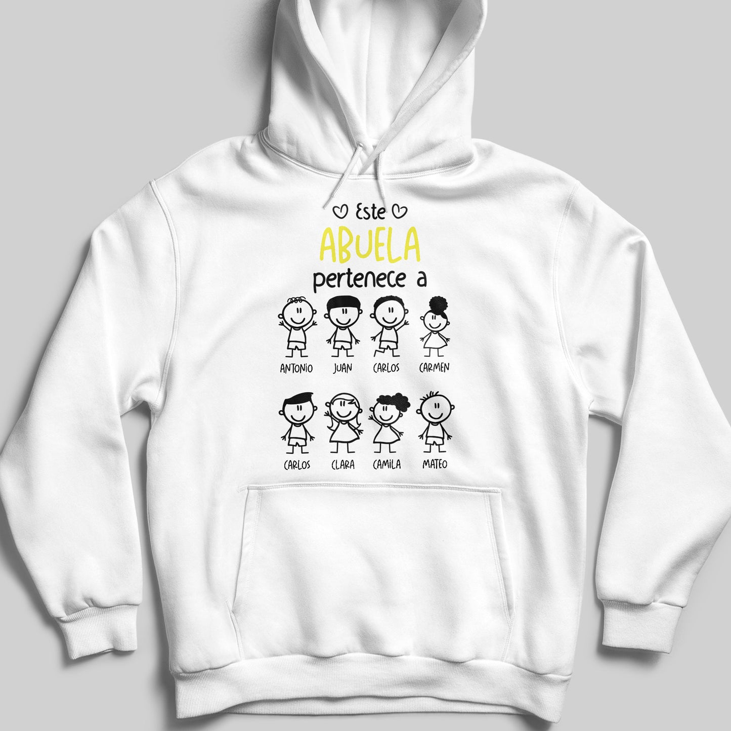 Este Abuela Pertenece A, Cartoon Family Design