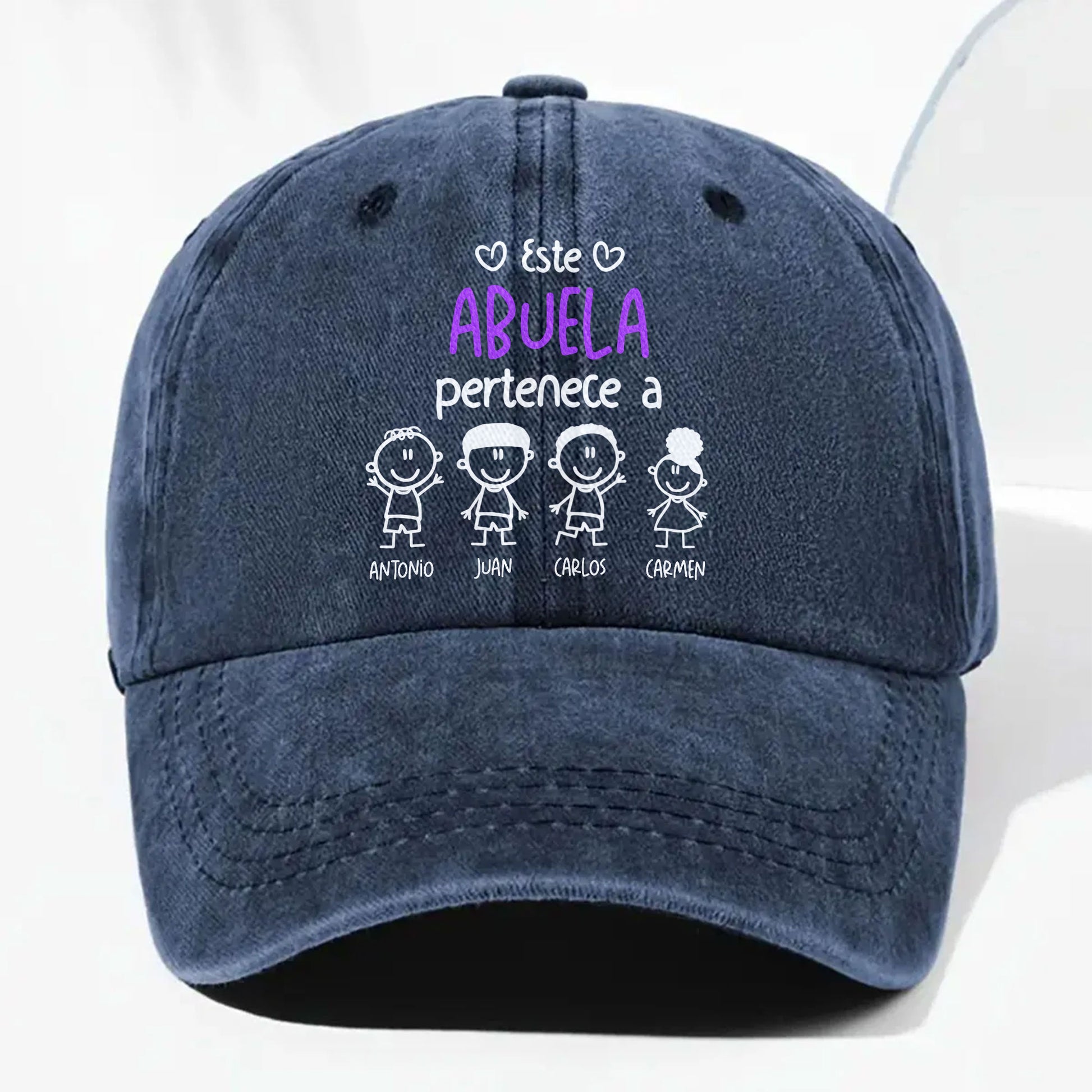Este Abuela Pertenece A, Personalized Denim Cap