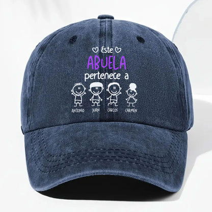 Este Abuela Pertenece A, Personalized Denim Cap