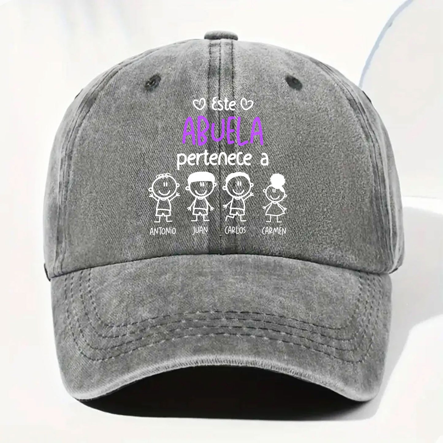 Este Abuela Pertenece A, Personalized Denim Cap