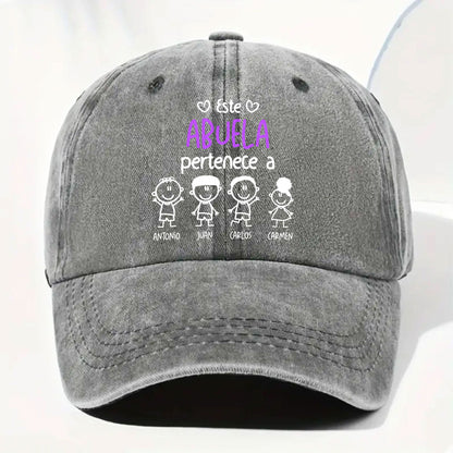 Este Abuela Pertenece A, Personalized Denim Cap