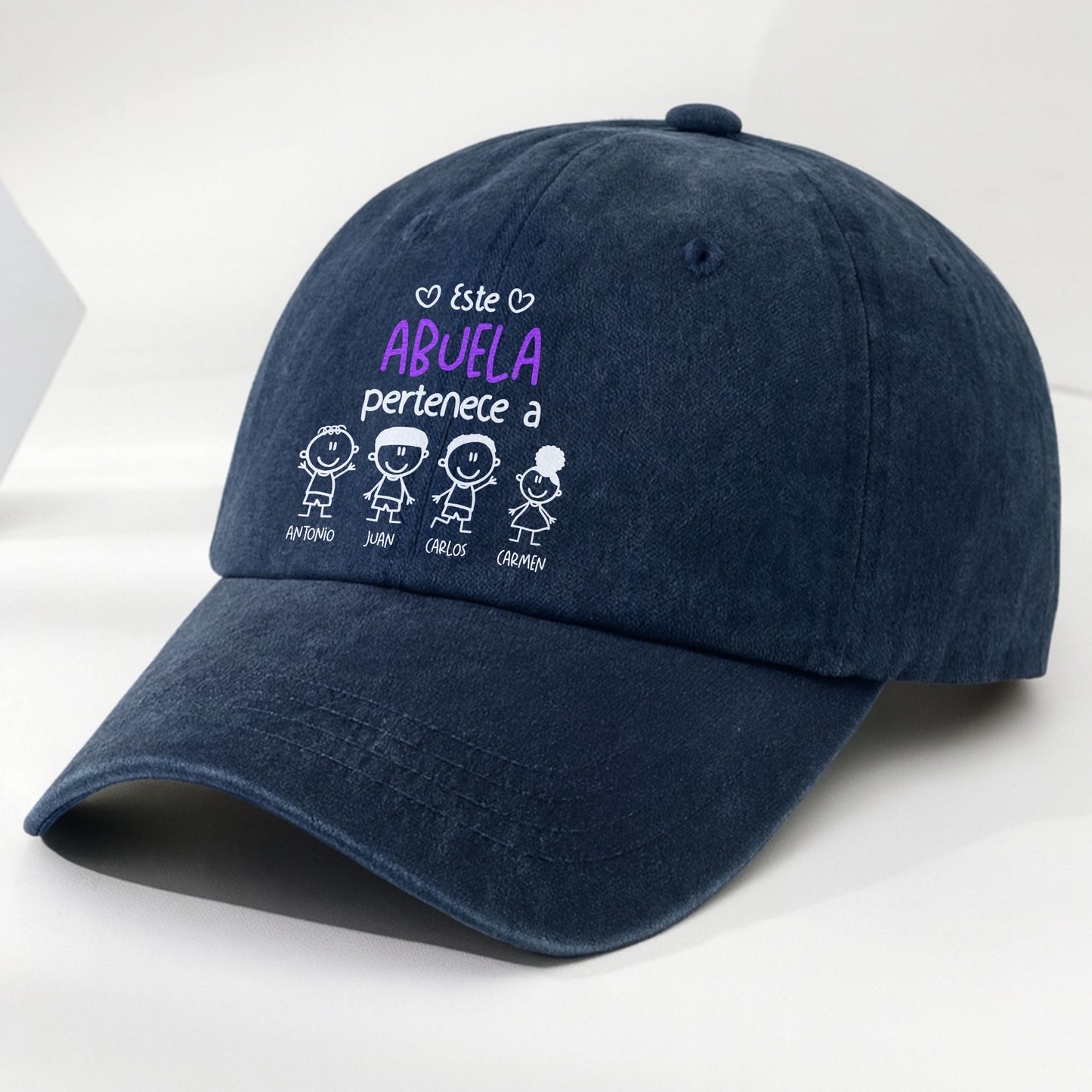 Este Abuela Pertenece A, Personalized Denim Cap