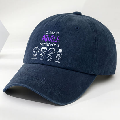 Este Abuela Pertenece A, Personalized Denim Cap