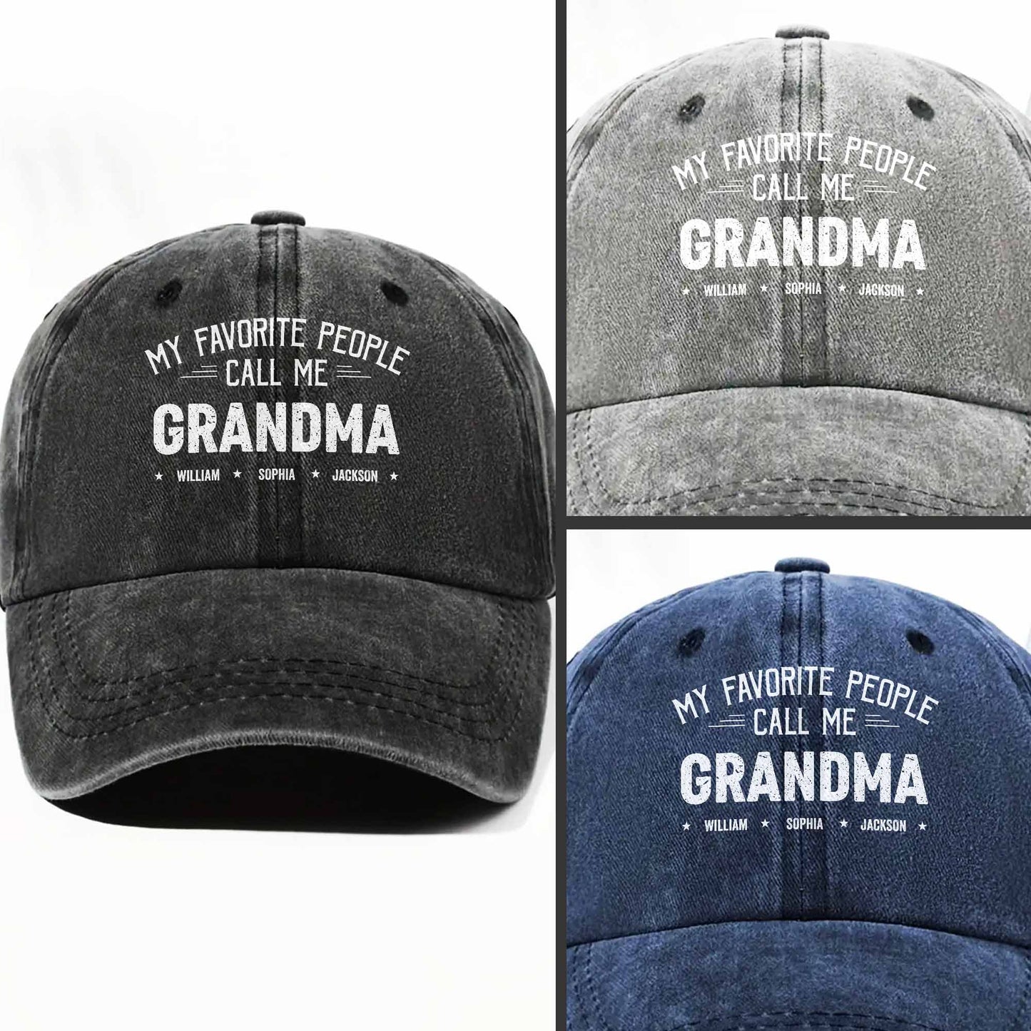 My Favorite People Call Me Grandma Cap
