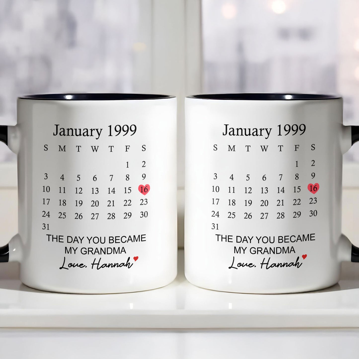 The Day You Became My Grandma Calendar Design