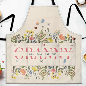 Granny, Flowers and Butterflies Apron