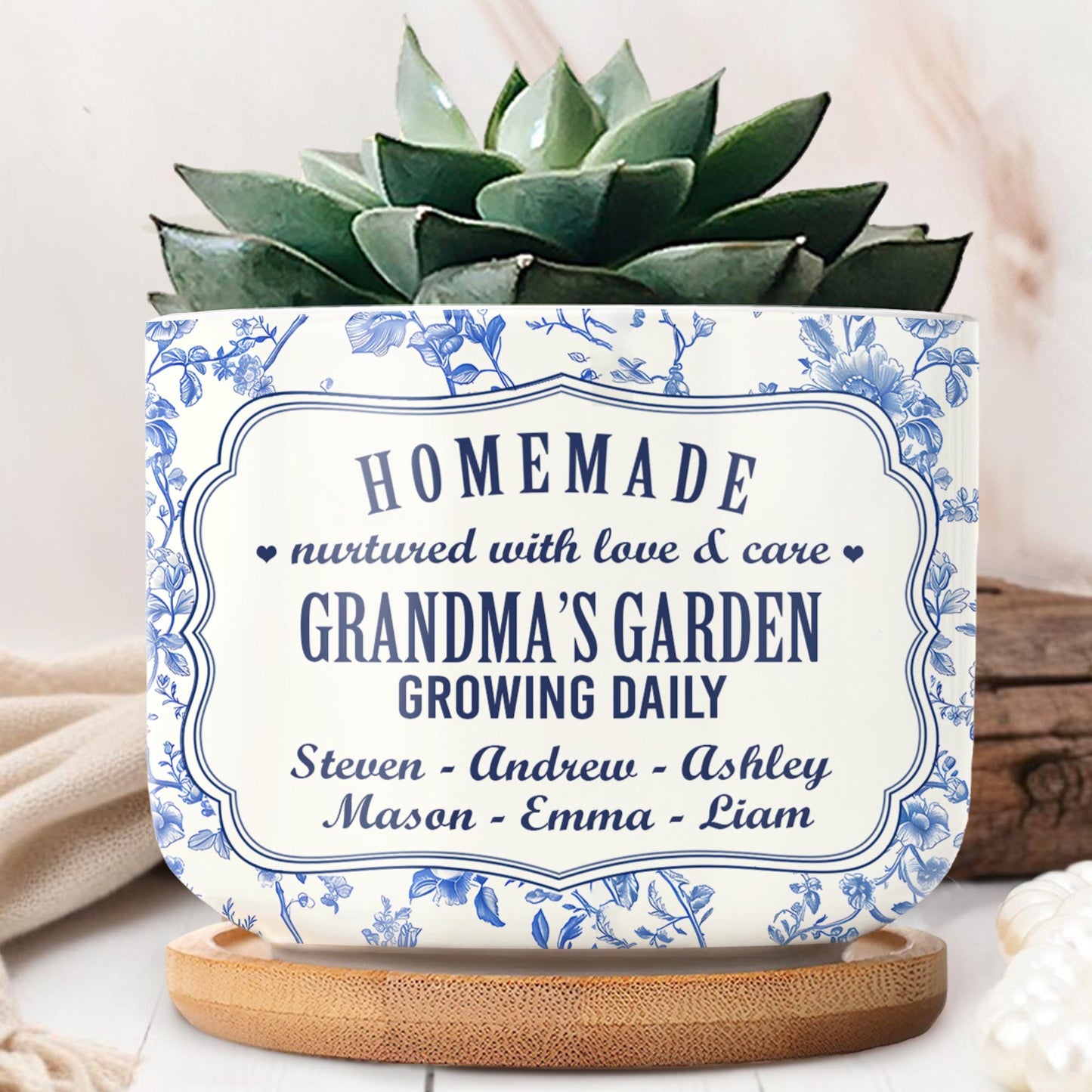 Homemade Nurtured With Love, Flowers Design