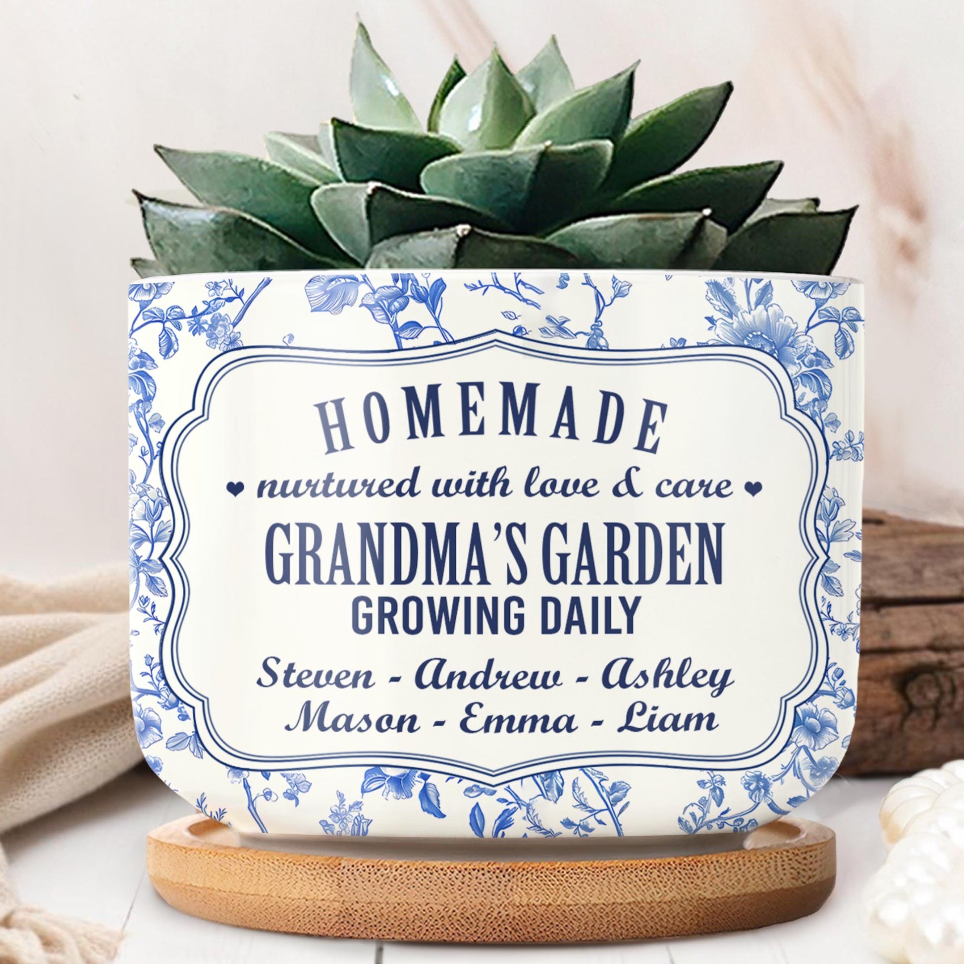 Homemade Nurtured With Love, Flowers Design