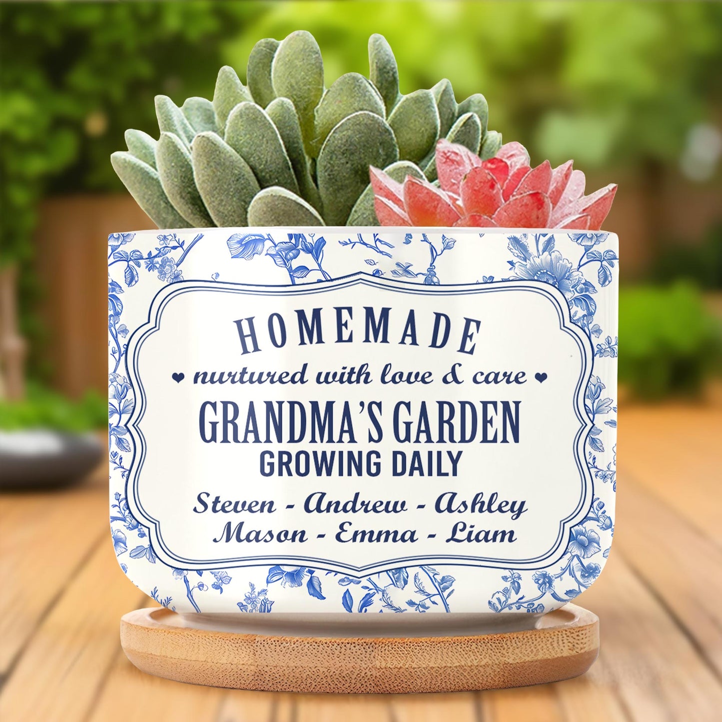 Homemade Nurtured With Love, Flowers Design