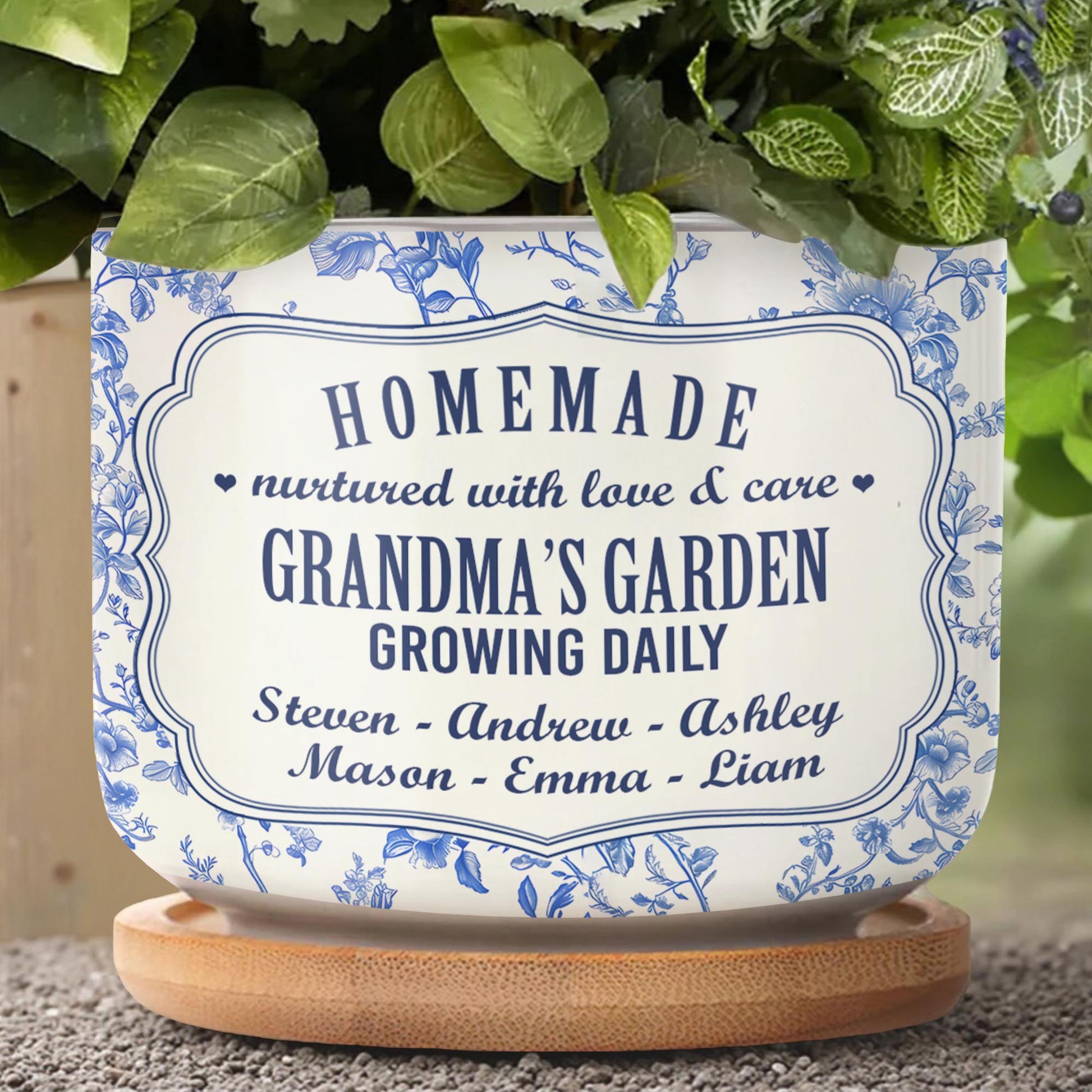 Homemade Nurtured With Love, Flowers Design