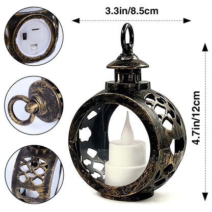 Gift This Charming Christmas Lantern With Snowman And Ornaments