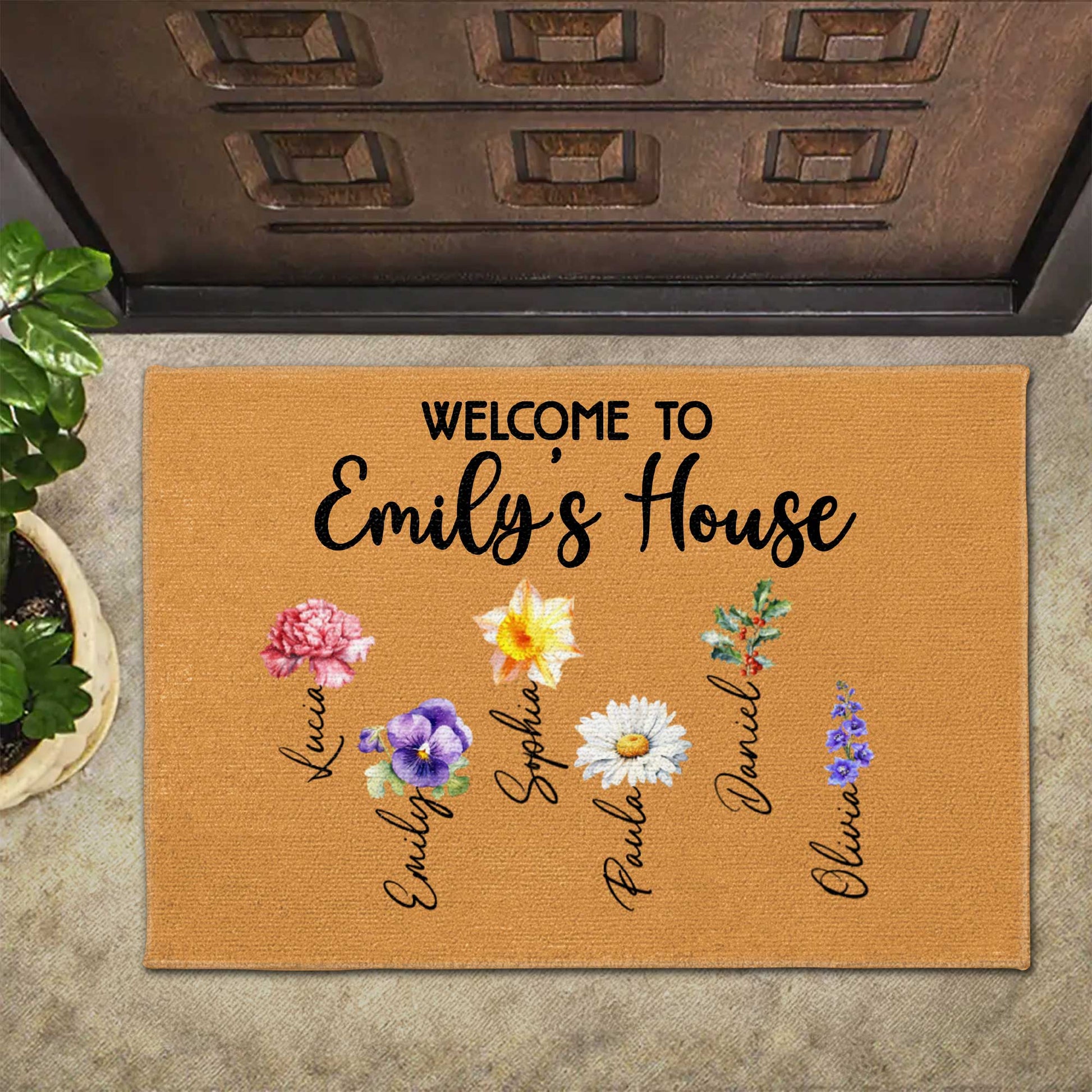 Welcome To House With A Beautiful Floral Design