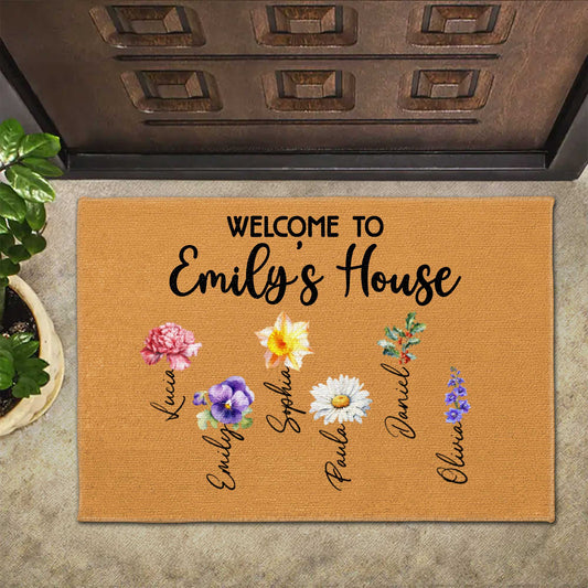 Welcome To House With A Beautiful Floral Design