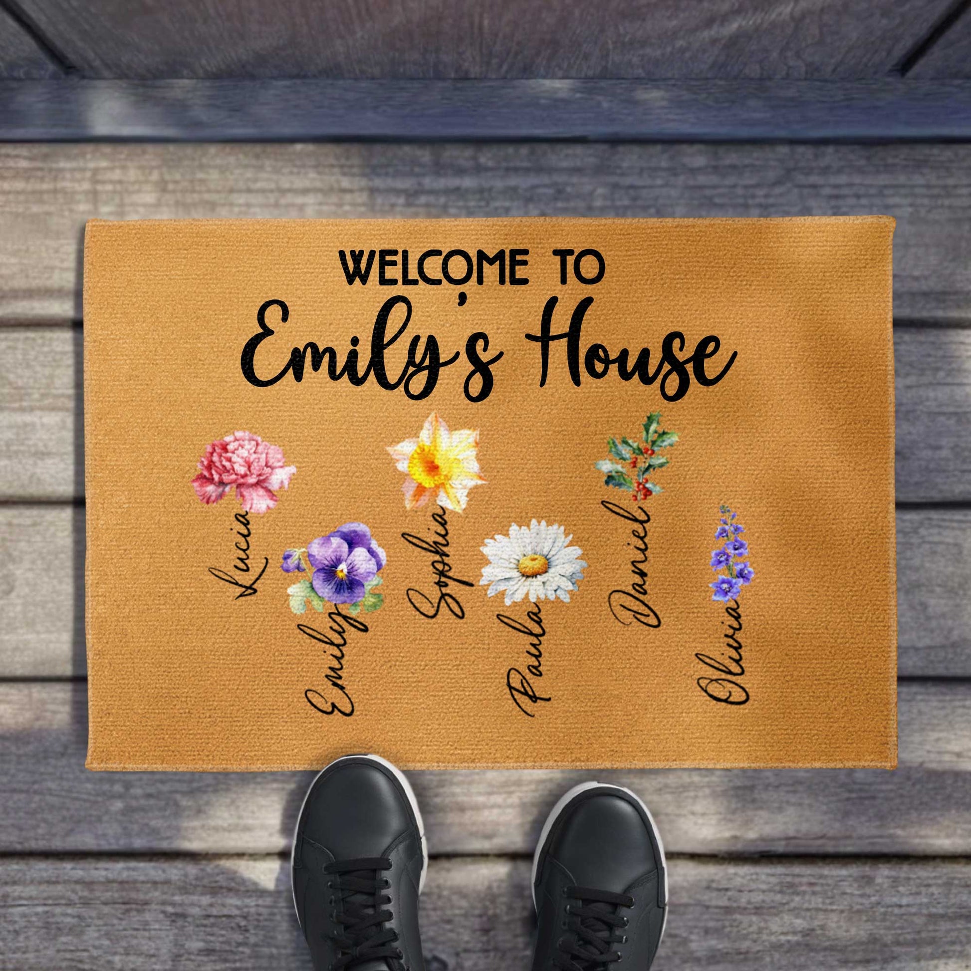 Welcome To House With A Beautiful Floral Design