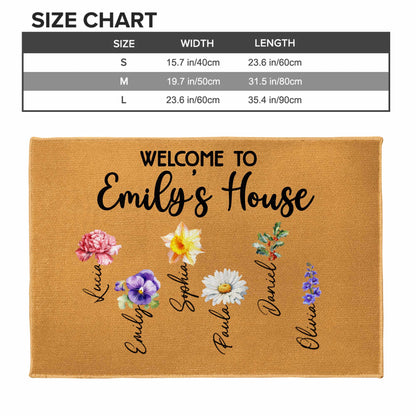 Welcome To House With A Beautiful Floral Design