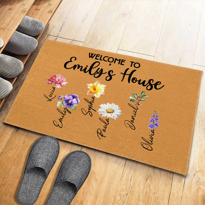 Welcome To House With A Beautiful Floral Design