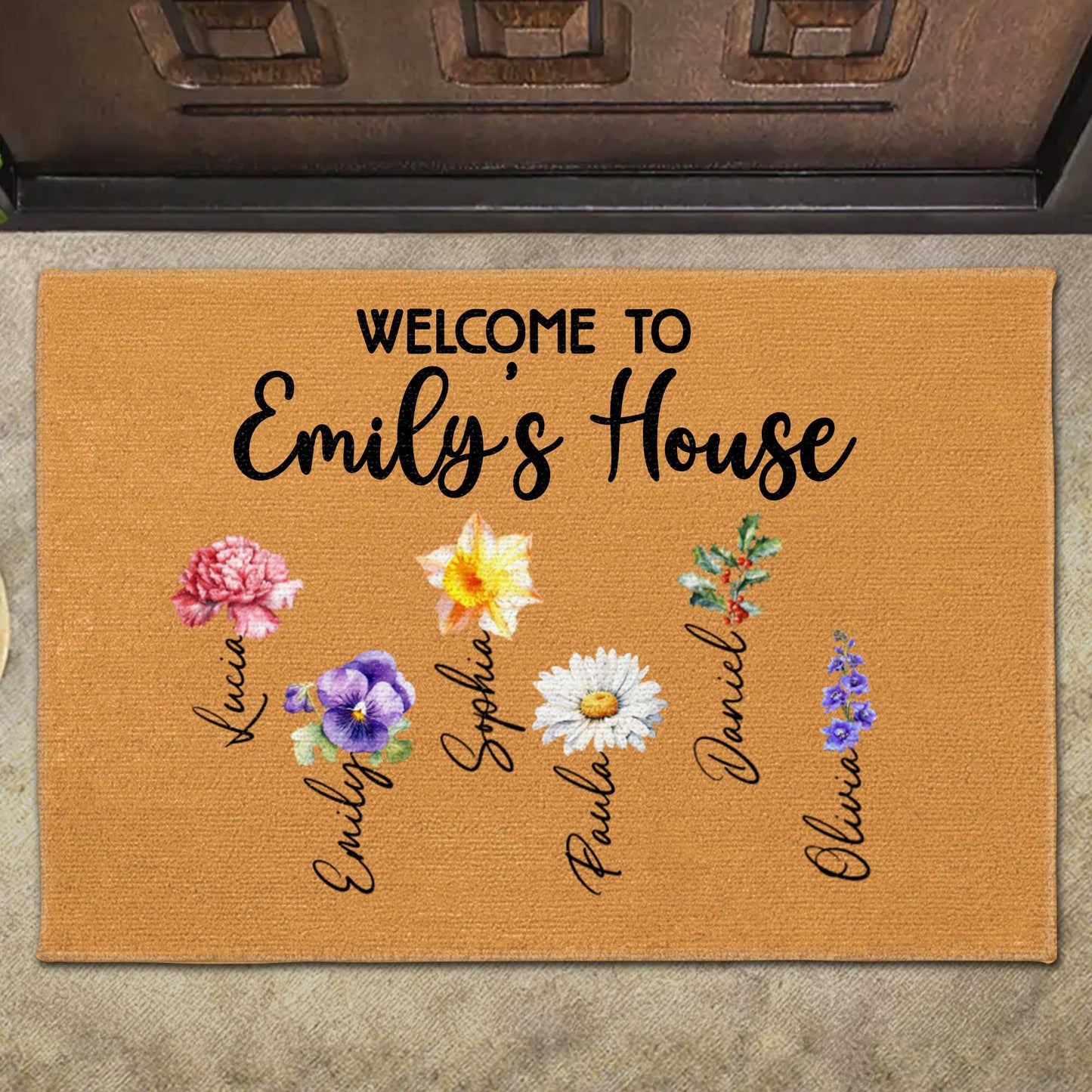 Welcome To House With A Beautiful Floral Design