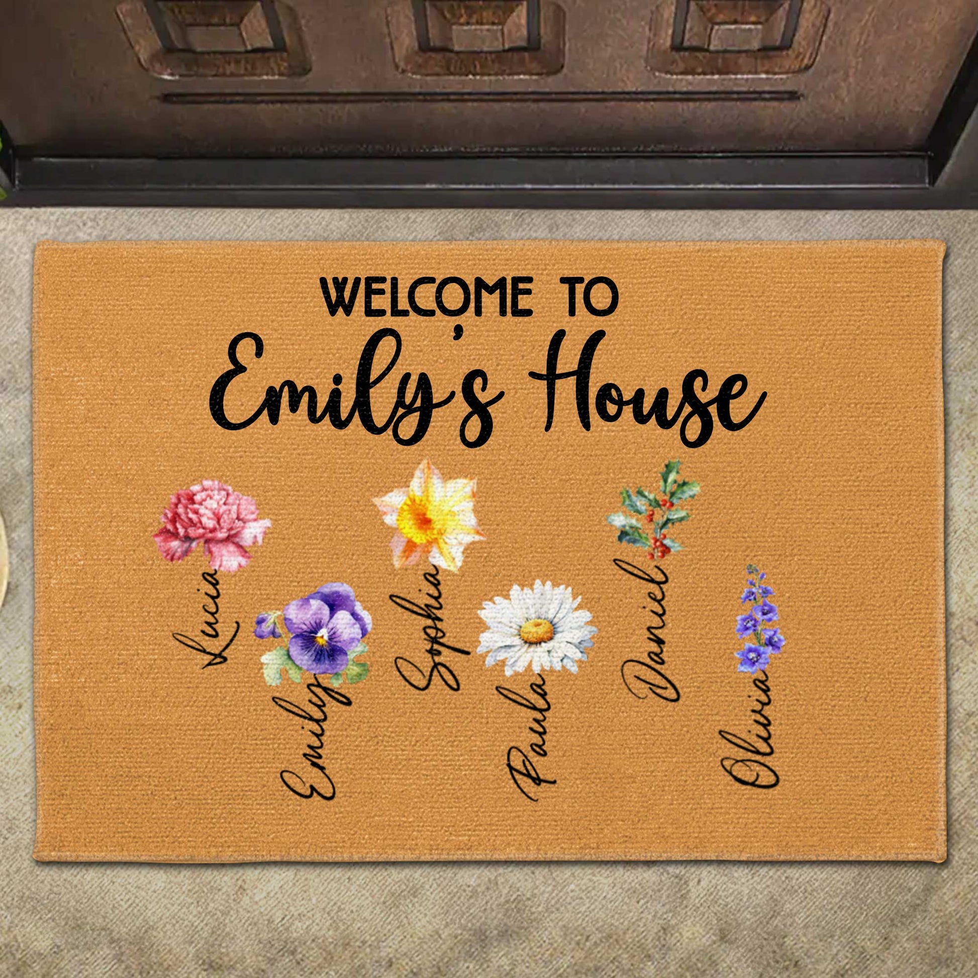 Welcome To House With A Beautiful Floral Design