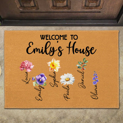 Welcome To House With A Beautiful Floral Design