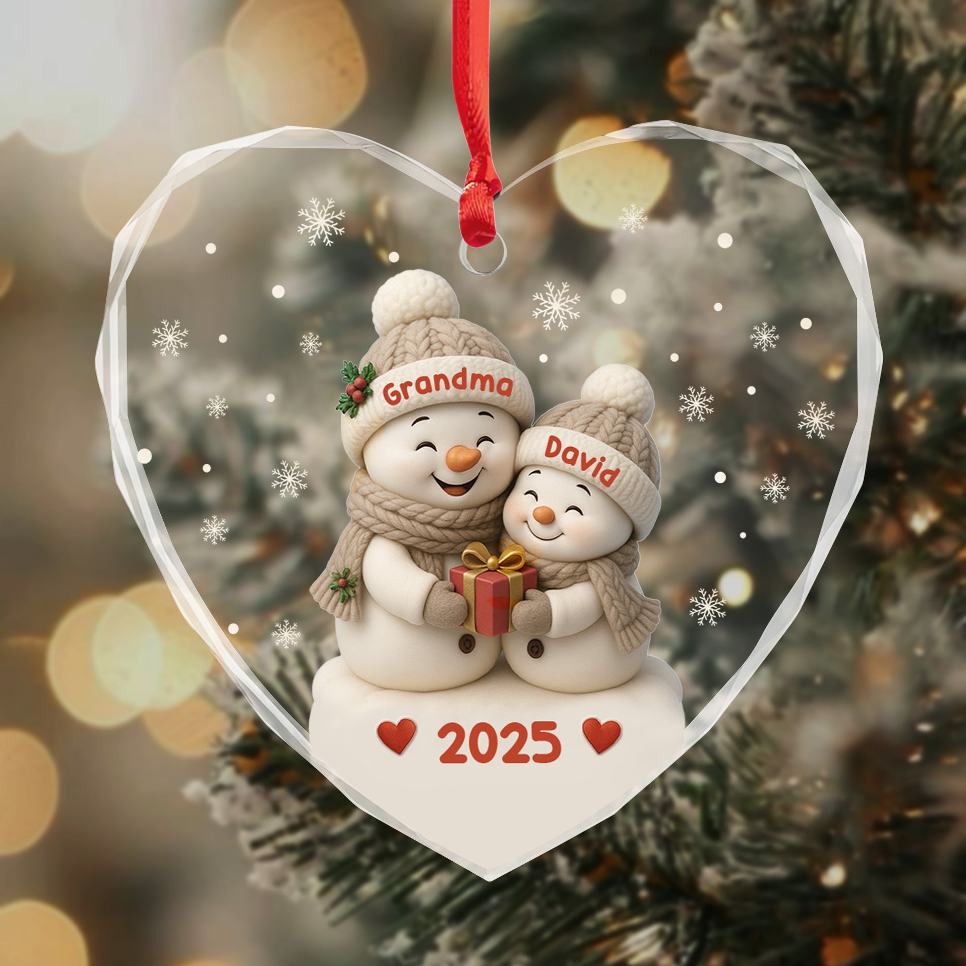 To My Beloved, Wishing You Joy With Snowmen And Hearts